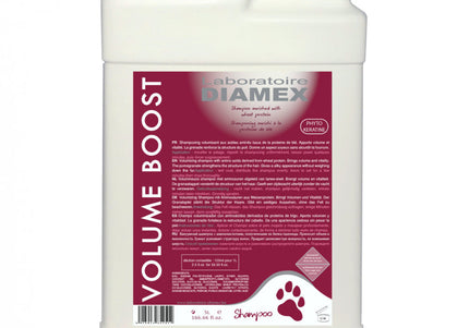 Diamex Volume Boost Shampoo – Phytokeratin and Coconut Oil, Concentrated 1:8, 1L Bottle