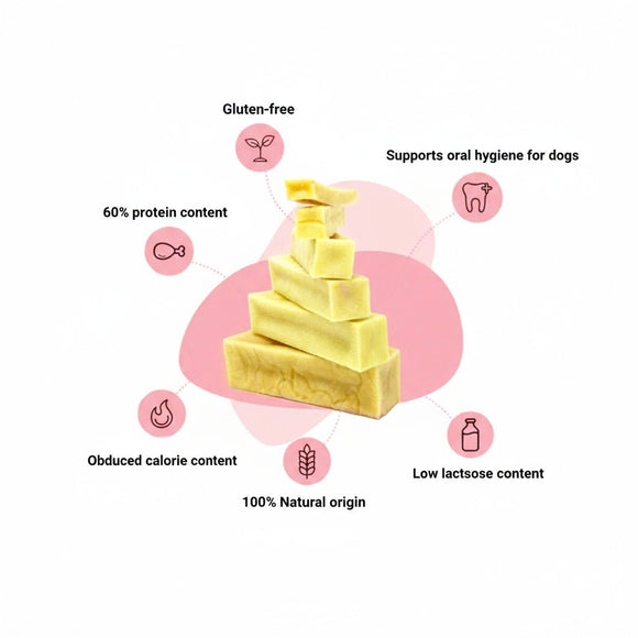 Best Bone Yak Snack Himalayan Cheese Chew – Odorless, Non-Staining, 66-74g
