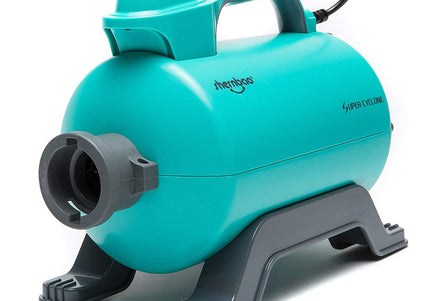 Shernbao Super Cyclone 2600W Table Dryer – Single Engine, Adjustable Airflow and Temperature, Turquoise