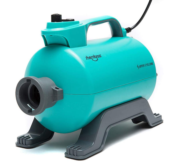 Shernbao Super Cyclone 2600W Table Dryer – Single Engine, Adjustable Airflow and Temperature, Turquoise