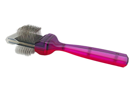 ActiVet Duo Plus Tuffzapper Coater 2-in-1 Brush – Dual Hard Bristles, Large 9cm for Thick Undercoats