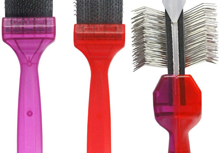 ActiVet Duo Plus Tuffzapper Coater 2-in-1 Brush – Dual Hard Bristles, Large 9cm for Thick Undercoats