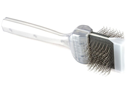 ActiVet Pro Silver Coat Grabber Brush – Hard Double-Sided Flexible Tool for Fast Undercoat Removal