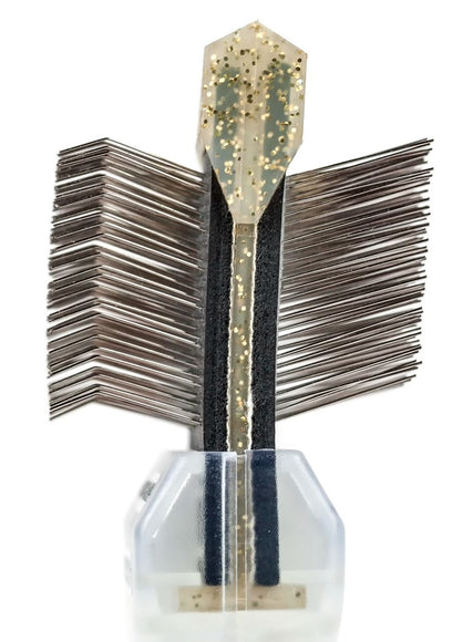 ActiVet Diamond Super Soft Gold Brush – Extra Soft Double-Sided Flexible Grooming Tool for Long Silky Coats, Large Size