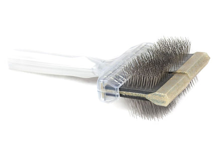 ActiVet Diamond Super Soft Gold Brush – Extra Soft Double-Sided Flexible Grooming Tool for Long Silky Coats, Large Size