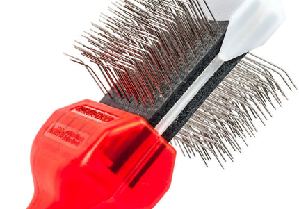 ActiVet Pro Brush Mat Zapper – Double-Sided Flexible Dematting Brush, Very Hard, Small 4.5cm