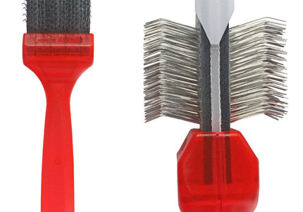 ActiVet Pro Brush Mat Zapper – Double-Sided Flexible Dematting Brush, Very Hard, Small 4.5cm