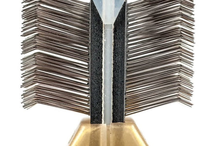 ActiVet Pro Brush Super Soft Gold – Flexible Double-Sided Grooming Brush for Long Silky Coats, Small 4.5cm