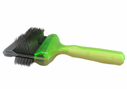 ActiVet Duo Plus SilCoater 2-in-1 Brush – Large 9cm, Dual Soft Heads for Silky Coats