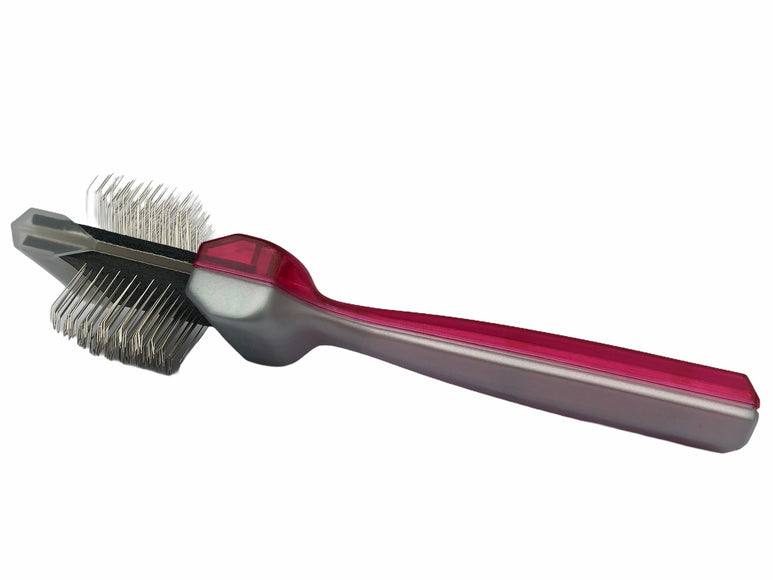 ActiVet Duo Plus UnderCoater 2in1 Double-Sided Flexible Brush – Removes Mats and Undercoat Easily