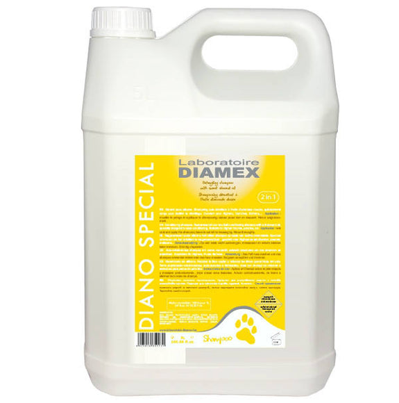 Diamex Diano Special Shampoo – Almond Oil Concentrate, Eases Combing, 5L Bottle