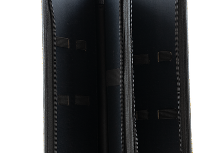 Aeolus Scissors Case White and Gold – Spacious Storage with Two Pockets, Durable Design