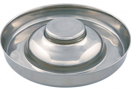 Show Tech Large Puppy Feeding Bowl – 37cm Stainless Steel, Durable Non-Slip Base