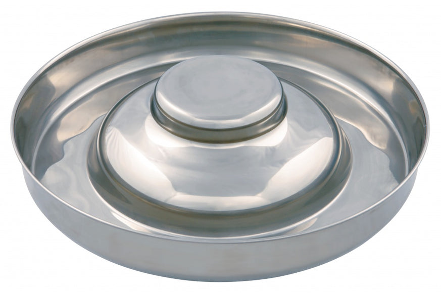 Show Tech Large Puppy Feeding Bowl – 37cm Stainless Steel, Durable Non-Slip Base