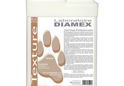 Diamex Texture Shampoo – Deeply Nourishing Concentrate for Long Hair, 1:13 Dilution, 1L Bottle