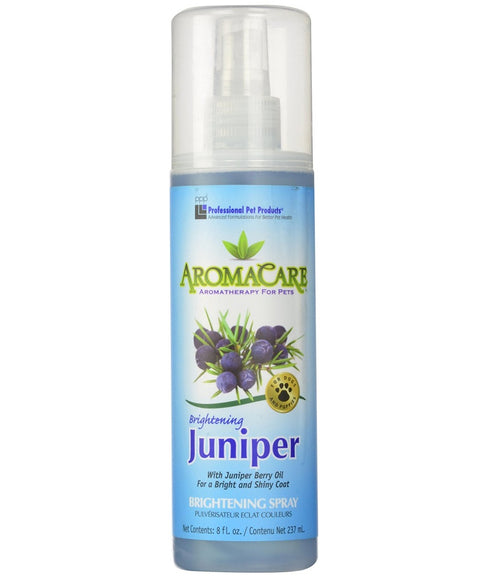 PPP AromaCare Juniper Brightening Spray – Coat Conditioner, Refreshing and Shine-Enhancing Formula, 237ml