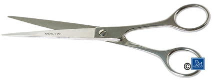 Chadog IdealCut Straight Grooming Scissors – 7 Inch Nickel-Plated, Precision Cutting Tool