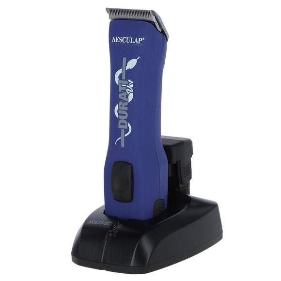 Aesculap Durati VET Cordless Veterinary Clipper – Professional Razor with #40 Blade, Blue