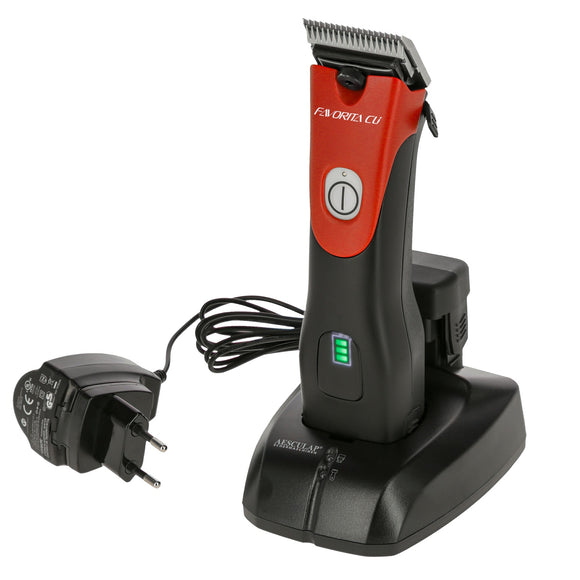 Aesculap Favorita CLi Red Cordless Clipper – Solid Brushless Motor, Blade Not Included