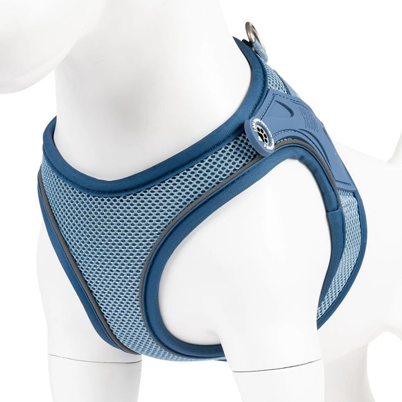 Max&Molly Air Vest Dog Harness Matrix 2.0 Ocean – Pressure-Free Design with QR ID Tag, Blue XL