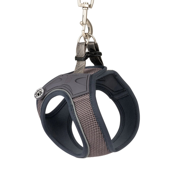 Max&Molly Air Vest Matrix 2.0 Dog Harness – Pressure-Free Design with QR ID, Gray, Small