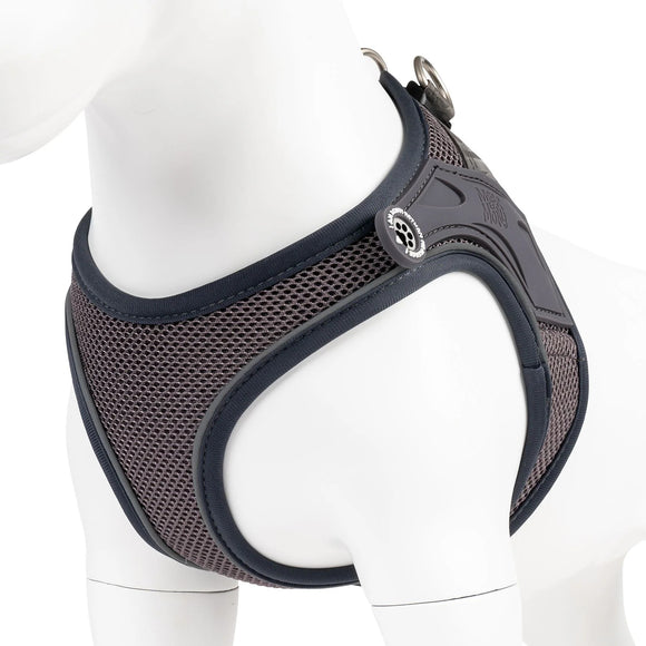 Max&Molly Air Vest Matrix 2.0 Dog Harness – Pressure-Free Design with QR ID, Gray, Small