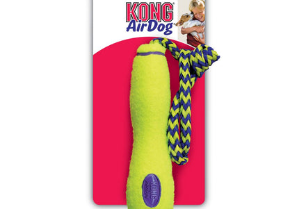 KONG AirDog Fetch Stick with Rope L – Floating Tennis-Style Dog Toy, Durable and Easy to Throw