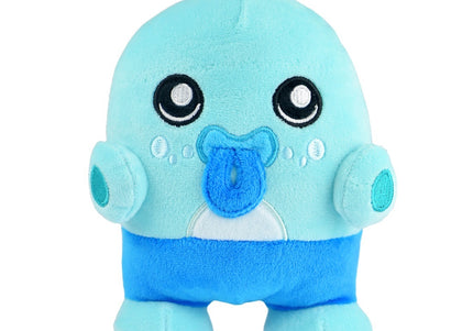 Dashi Albu Plush Toy – Soft 16cm Blue Creature with Squeaker, Durable Design