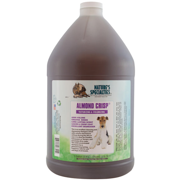 Nature's Specialties Almond Crisp Shampoo – Volumizing Texturizing Formula, 1:32 Concentrate, 3.8L