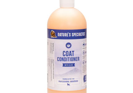 Nature's Specialties Coat Conditioner with Aloe – Concentrated Formula, 1:32 Dilution, 473ml Bottle