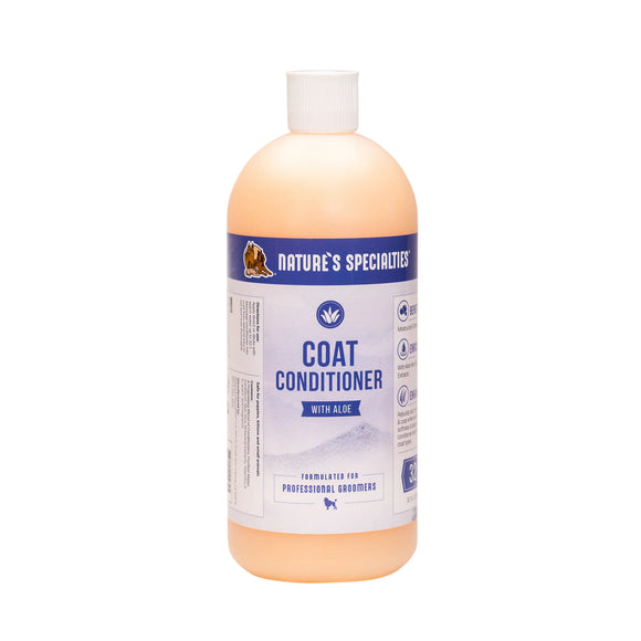 Nature's Specialties Coat Conditioner with Aloe – Concentrated Formula, 1:32 Dilution, 473ml Bottle