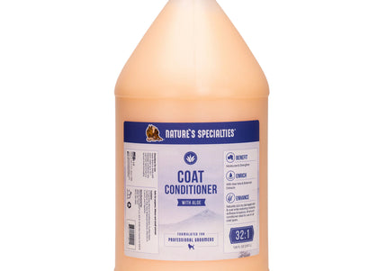 Nature's Specialties Coat Conditioner with Aloe – Concentrated Formula, 1:32 Dilution, 3.8L Bottle