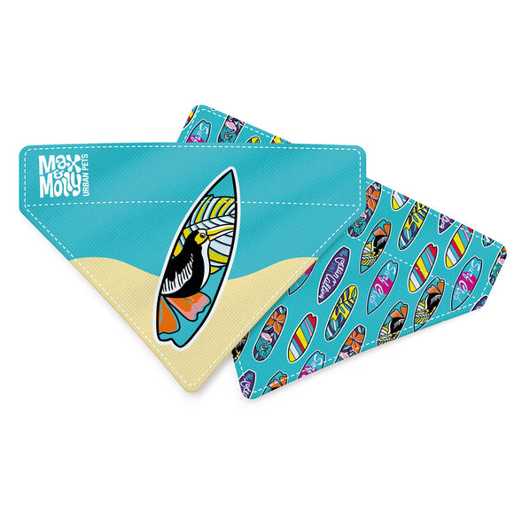 Max&Molly Reversible Bandana Aloha – Double-Sided Large Dog Bandana, Vibrant Tropical Design