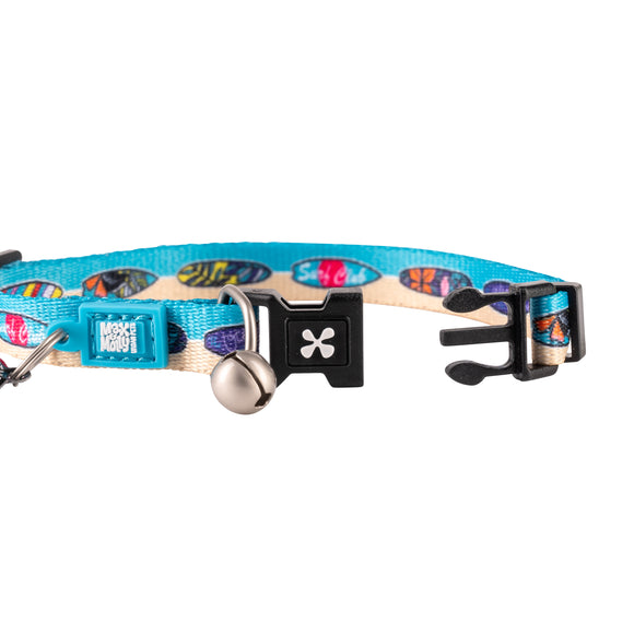 Max&Molly GOTCHA! Smart ID Cat Collar Aloha – Colorful Adjustable Collar with Integrated Smart Tag