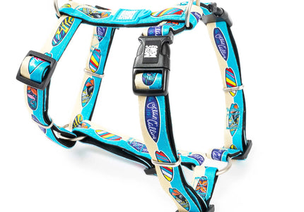Max&Molly H-Harness Aloha – Colorful Adjustable Dog Harness, Large Size, Comfortable Fit