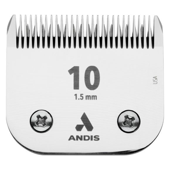 Andis UltraEdge No. 10 Clipper Blade – 1.5mm Precision Steel, Durable Edge