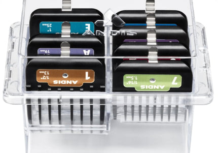 Andis 7-Piece Detachable Blade Attachment Comb Set – Durable Clipper Guides, Assorted Sizes