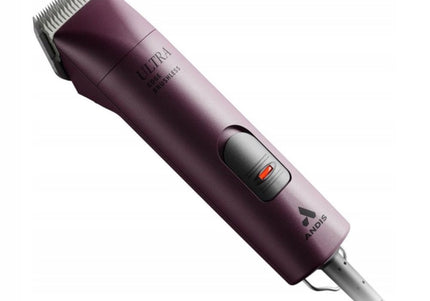 Andis AGCB Super Brushless Trimmer – Quiet Professional Clipper with 1.5mm Ceramic Blade, Burgundy