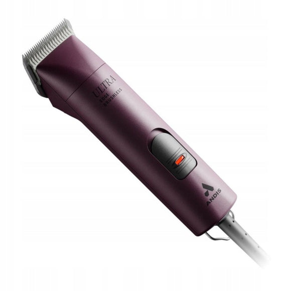 Andis AGCB Super Brushless Trimmer – Quiet Professional Clipper with 1.5mm Ceramic Blade, Burgundy