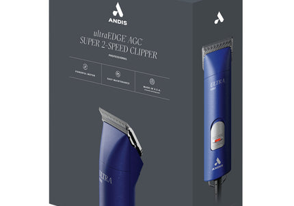 Andis AGCB Super Brushless Trimmer – Quiet Professional Clipper with 1.5mm Blade and Attachments, Burgundy