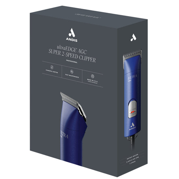 Andis AGCB Super Brushless Trimmer – Quiet Professional Clipper with 1.5mm Blade and Attachments, Burgundy