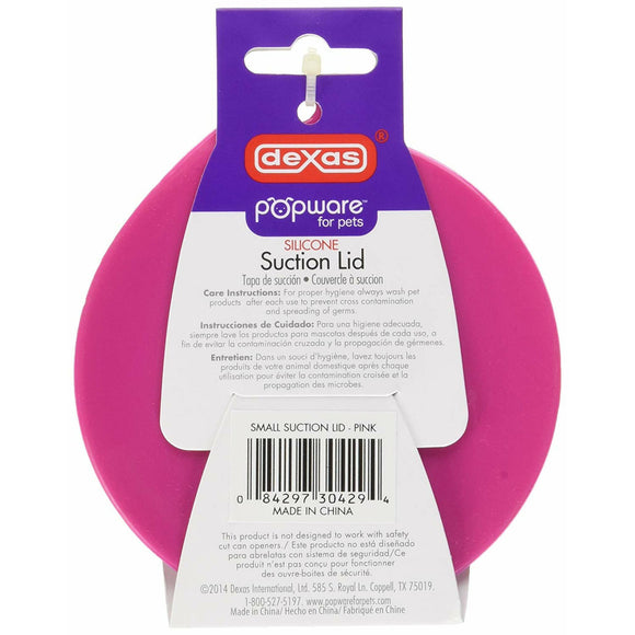 Dexas Flexible Suction Lid – Silicone Self-Sealing Food Can Cover, Blue, Reusable and Airtight