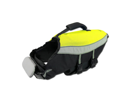 Alcott Water Adventure Jacket – Neon Yellow Kapok Swimming Vest, Large Size, Lightweight and Secure