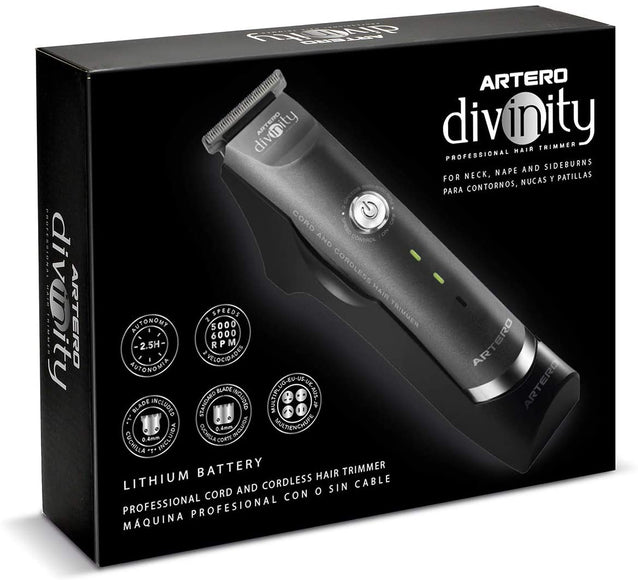 Artero Divinity Trimmer – Two-Speed Cordless Grooming Tool with Dual Blades, Lightweight Design