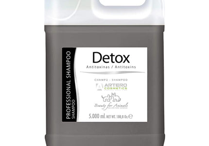 Artero Detox Shampoo – Activated Carbon Formula, Deep Cleansing and Detoxifying, 5L
