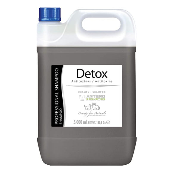 Artero Detox Shampoo – Activated Carbon Formula, Deep Cleansing and Detoxifying, 5L