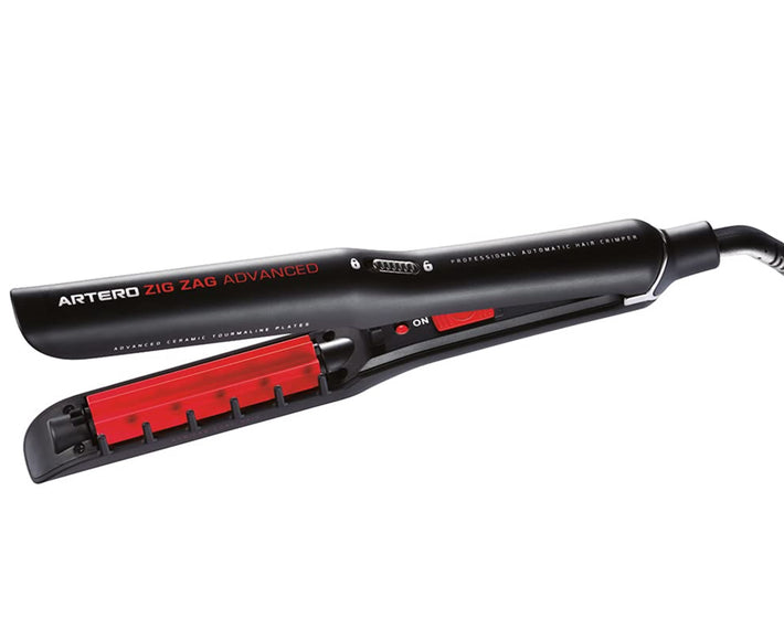 Artero Zig-Zag Advanced Rotating Hair Crimper – Professional Styling Tool with Adjustable Heat