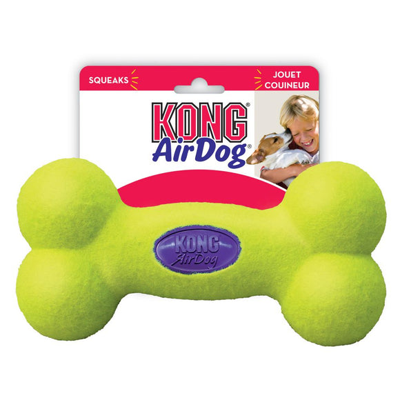KONG AirDog Squeaker Bone – Medium Floating Bone-Shaped Squeaky Toy, Durable Design