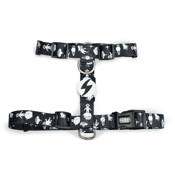 Dashi Astronaut Back Harness – Adjustable Space Pattern Dog Harness, Extra Small Size