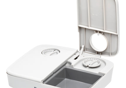 PetSafe Automatic 2 Meal Feeder – Dual-Chamber Timed Food Dispenser, Reliable Portion Control
